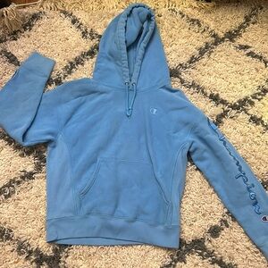 Blue hoodie